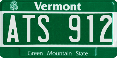 VT license plate ATS912