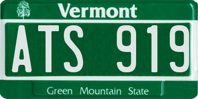 VT license plate ATS919