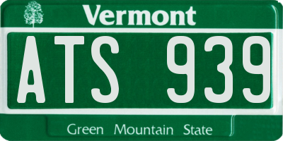 VT license plate ATS939
