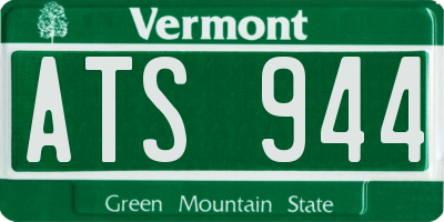 VT license plate ATS944