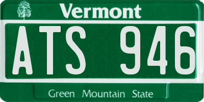 VT license plate ATS946