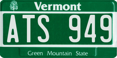 VT license plate ATS949