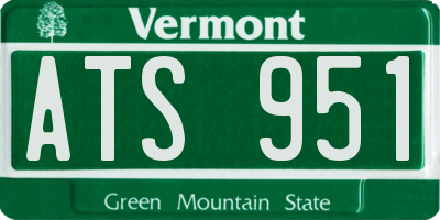VT license plate ATS951