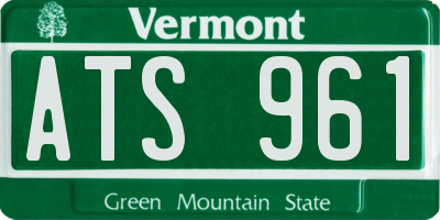 VT license plate ATS961