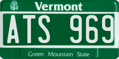 VT license plate ATS969
