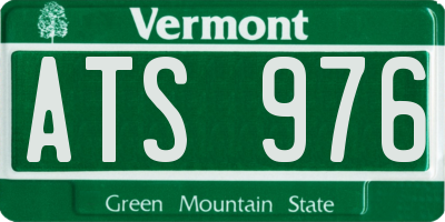 VT license plate ATS976