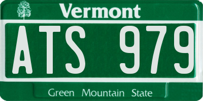 VT license plate ATS979