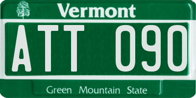 VT license plate ATT090