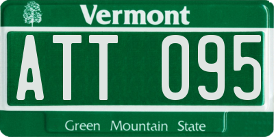 VT license plate ATT095