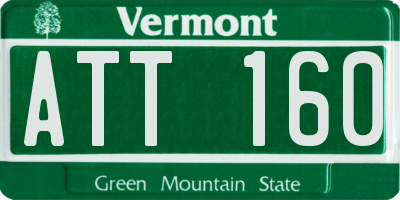 VT license plate ATT160
