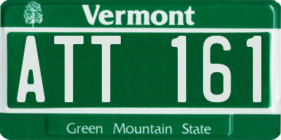 VT license plate ATT161