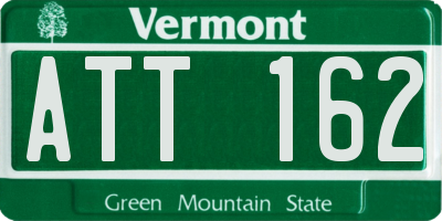 VT license plate ATT162