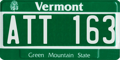 VT license plate ATT163