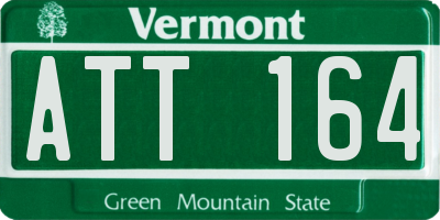 VT license plate ATT164