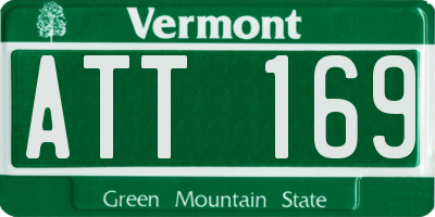VT license plate ATT169