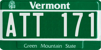 VT license plate ATT171