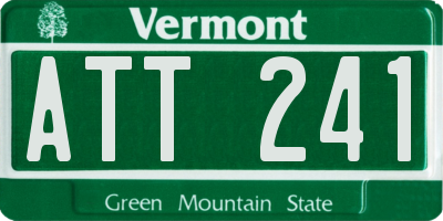 VT license plate ATT241