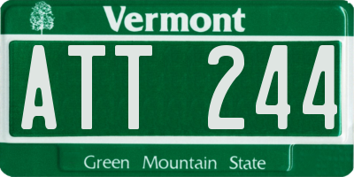 VT license plate ATT244