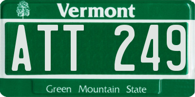 VT license plate ATT249