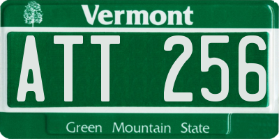 VT license plate ATT256