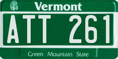 VT license plate ATT261