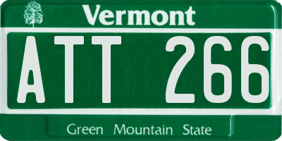 VT license plate ATT266