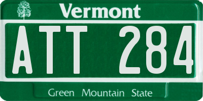 VT license plate ATT284