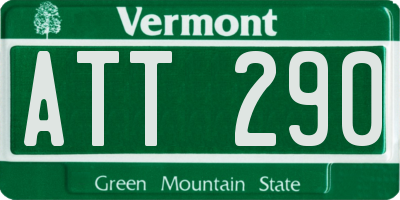 VT license plate ATT290