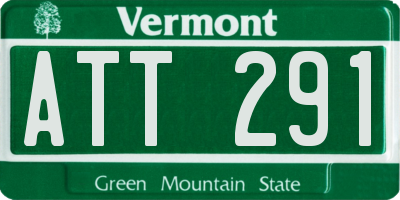 VT license plate ATT291