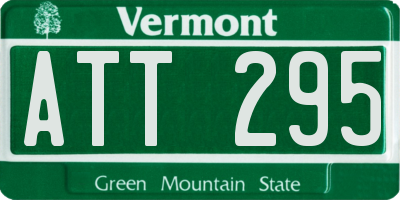 VT license plate ATT295