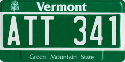 VT license plate ATT341