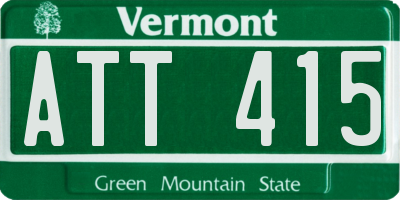 VT license plate ATT415