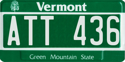 VT license plate ATT436