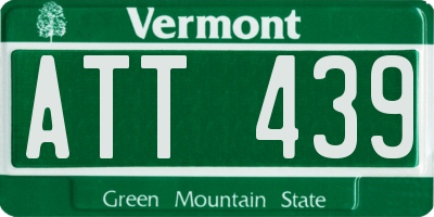 VT license plate ATT439