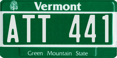VT license plate ATT441