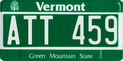VT license plate ATT459