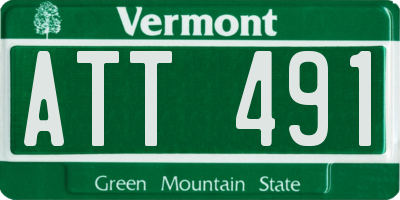 VT license plate ATT491