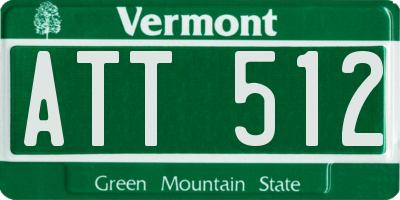 VT license plate ATT512