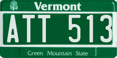 VT license plate ATT513