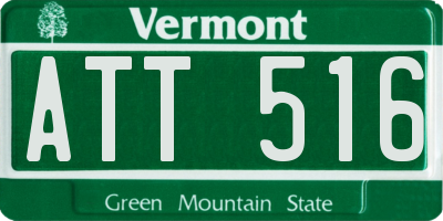 VT license plate ATT516