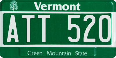 VT license plate ATT520