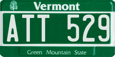 VT license plate ATT529