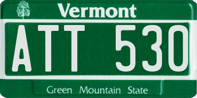 VT license plate ATT530