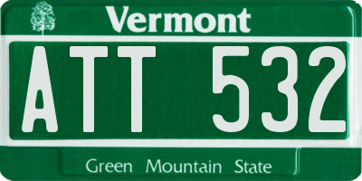 VT license plate ATT532