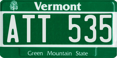VT license plate ATT535
