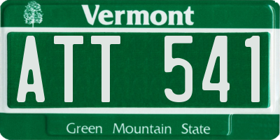 VT license plate ATT541