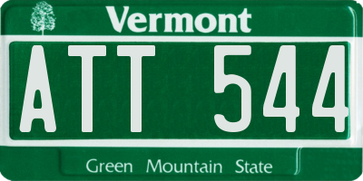 VT license plate ATT544