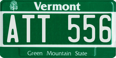 VT license plate ATT556