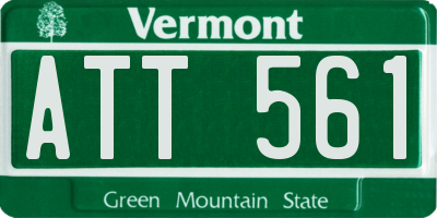 VT license plate ATT561