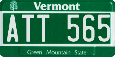 VT license plate ATT565